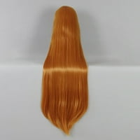 Jedinstveni prijedlozi perika za ljudsku kosu za žene s kapom za periku duga kosa 39 narančaste Perike