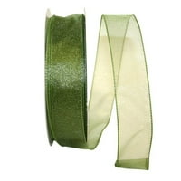 Papirna prozirna žičana traka, 1 dvorište, 2 pakiranja, boje mahovine