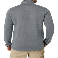 Mornati muški obalni puni džemper s patentnim zatvaračem- Veličine XS do 4xb