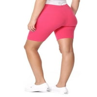 Kolekcija A. H. Ženske pamučne rastezljive jednobojne Ležerne hlače visokog struka za aktivnu jogu osnovne biciklističke kratke hlače