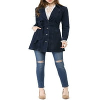 Jedinstvene ponude za žensku remenu s remenom Jean Long Traper jakna