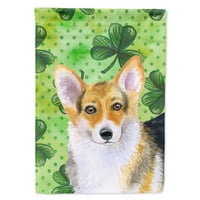 _9816 _ Pembroke Corgi St. Patrick ' s Zastava vrtna veličina mala, višebojna