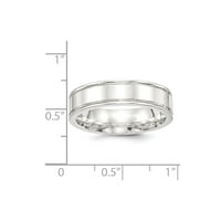 Zaručnički prsten od bijelog srebra u neobičnoj veličini 8