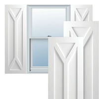 Ekena Millwork 12 W 59 H True Fit Pvc San Carlos Misijski stil Fiksni montirani roleri, nedovršeni