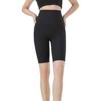 Ženske biciklističke kratke hlače za jahanje za proljeće / ljeto na otvorenom, uske tajice u crnoj boji
