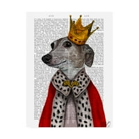 Zaštitni znak likovna umjetnost 'Greyhound Queen' platno umjetnost od Fab Funky
