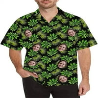 Prilagođena havajska košulja za muškarce, muške košulje kratkih rukava, veličina muške košulje od 5 inča