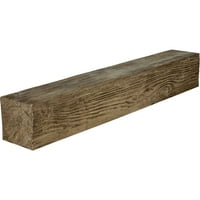 Ekena Millwork 8 H 8 D 60 W s pijeskom FAU Wood Kamin Mantel, Premium Walnut