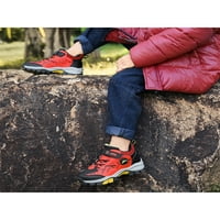 Zimske cipele s okruglim nožnim prstima Ležerne cipele za kampiranje u boji crna narančasta stil od 13 inča
