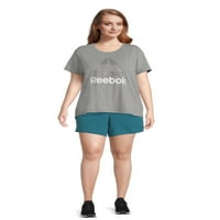 Reebok Women's Plus Size 4 Inseam Omiljeni s bočnim džepovima