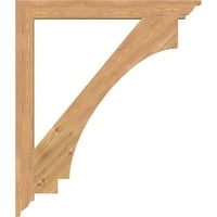 Ekena Millwork 1 2 W 36 d 42 h Imperial Tradicionalna glatka glatka nosača, zapadnjački crveni cedar