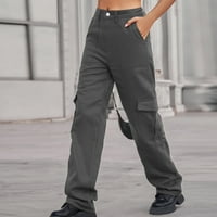 Ženske hipi i punk hlače ulična odjeća ljetne modne hlače za jogging s džepovima za dame široke hlače Ležerne duge osnovne jednobojne