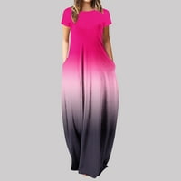 Ženske ljetne haljine haljine za žene labavog kroja i lepršave haljine u svijetlo ružičastoj boji, A-listers