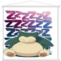 Magnetski uokvireni Pokemon Snorla zidni poster, 22.375 34