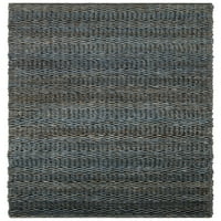 Pleteni tepih od prirodnih vlakana, siva, 2 '3 8'