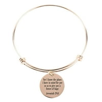 Čvrsti nehrđajući čelik Multi Wrap Bangle - Love Laugh Love