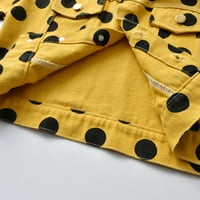 Traper kaput s točkicama otporan na vjetar za dječake i djevojčice dječja topla gornja odjeća veličina jakne 80