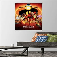 The Incredibles - zidni poster s magnetskim okvirom na jednom listu, 22.375 34