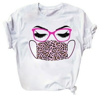 Majice za žene, Plus size majice s modnim printom, majice kratkih rukava s grafičkim printom, vruće ružičaste A-liste