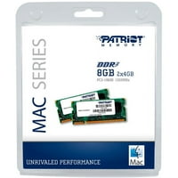 Patriot Mac Series 8GB Apple SODIMM Kit DDR 204-Kontakt na SO-DIMM PSA38G1333SK