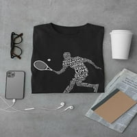 Muška majica s teniskim priborom-mumbo, muška majica s teniskim priborom