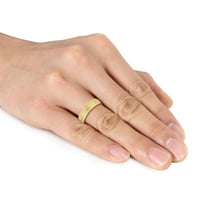 Muški dvoredni zaručnički prsten od 14k žutog zlata