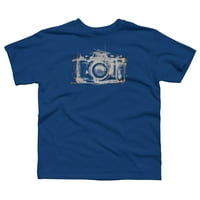 Kraljevsko plava grafička majica za dječake-dizajn Iz e-maila