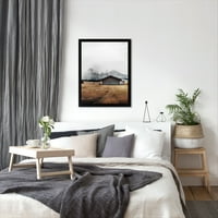 Slika Tanie Šumkine maglovite planine Amerike u crnom okviru
