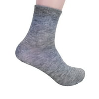 Muške čarape visoke kvalitete muške poslovne pamučne čarape casual sive crne bijele čarape; Muške čarape sive boje Jedna veličina