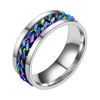 ; Prsten boca Titanium ring otvarač Set rotirajući prsten lančani prstenovi podesivi prstenovi za žene