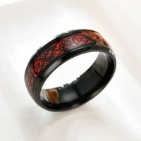 Muški prsten u izboru sjajni jednostavni pribor za nakit s uzorkom zmaja užareni prsten za spojeve