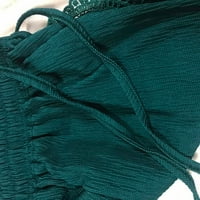 Rasprodaja ženskih hlača Plus size ženske čipkaste kratke hlače s užetom Plus size joga Trenirke Tajice hlače zelene boje 8