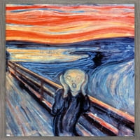 Zidni plakat Edvarda Muncha Scream, 22.375 34 uokviren
