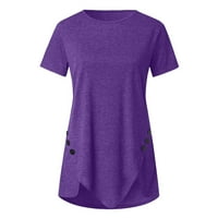 Rasprodaja ženskih bluza Plus size $5 Ženske bluze Plus Size s kratkim rukavima s kratkim rukavima majice nepravilnog oblika bluze