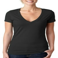 Ženska majica s dubokim izrezom u obliku slova U i kratkim rukavima