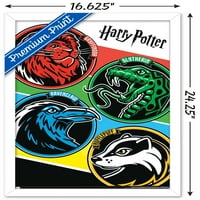 Čarobni svijet: Hari Potter - zidni plakat s obojenim grbovima, 14.725 22.375