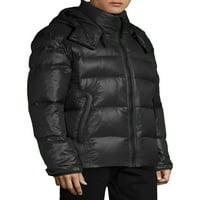 Muška sportska jakna od brušenog najlona ae s odvojivom kapuljačom obrubljenom faa krznom do veličine 2 inča