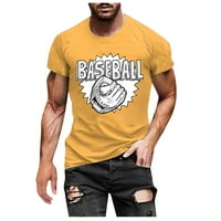 Baseball Majica, Baseball grafičke Slatke majice, Muške softball majice s printom slova, ležerni sportski vrhovi kratkih rukava