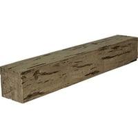 Ekena Millwork 8 H 8 D 84 W Pecky Cypress Fau Wood Kamin Mantel, prirodni zlatni hrast