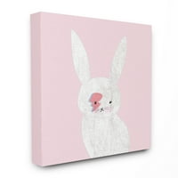 Dječja soba Stupell Pink Bowie Bunny Canvas Wall Art by Daphne Polselli