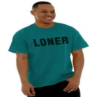 Usamljenik jednostavna antisocijalna izjava muška majica s grafičkim uzorkom majice od 5 do 5