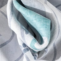 Dobro tkane prostirke za bebe br. Moderna siva tiskana prostirka za pranje rublja veličine 6' 9'