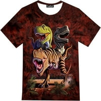 Majice s printom dinosaura od 3 inča za dječake i djevojčice od 4 godine