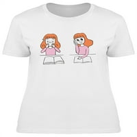 Ženska majica sa škrabotinama za zaposlene žene - slika iz hands-A, ženska Mala veličina