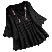 Plus-size ženske ljetne majice na rasprodaji modne ženske ljetne Ležerne majice s izrezom u obliku slova u, majice s kratkim rukavima,