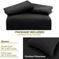 Jedinstvene ponude mikrovlakana mekanog pokrivača set crna kraljica