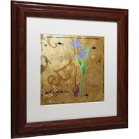Zaštitni znak likovna umjetnost Crno zlatno biljke II Canvas Art by Color Pekara bijela mat, drveni okvir