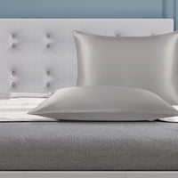 Jedinstvene ponude svilenih jastuka postavljenih s omotnicom za zatvaranje omotnice siva standard