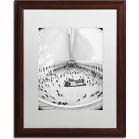Zaštitni znak likovna umjetnost Oculus WTC Canvas Art by Cateyes, White Matte, drveni okvir