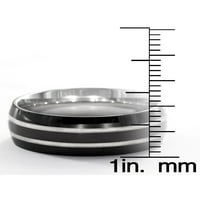 Obalni nakit prsten s dvostrukim bakropisom od nehrđajućeg čelika